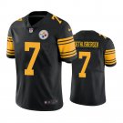 Men & Youth #7 Ben Roethlisberger Pittsburgh Steelers Color Rush Limited Black Jersey__1991