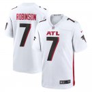 Men & Youth #7 Bijan Robinson Atlanta Falcons White Game Jersey