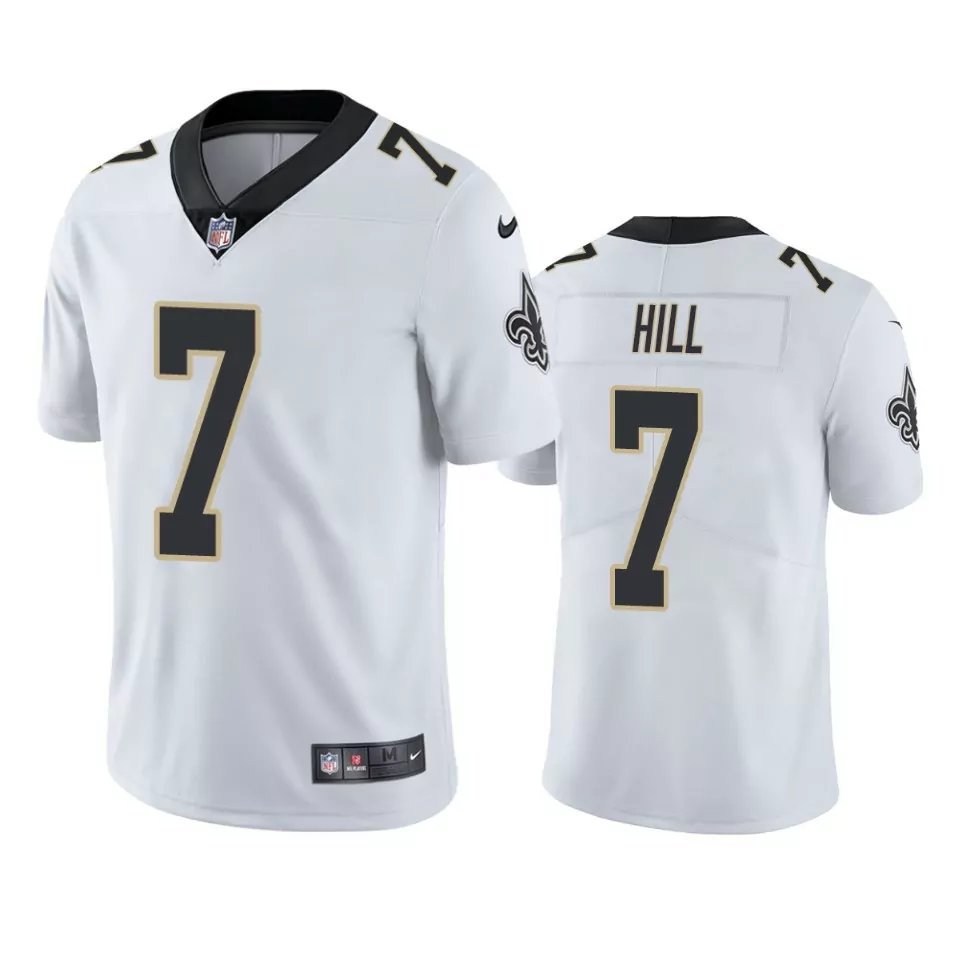 Men & Youth #7 Taysom Hill New Orleans Saints Color Rush Limited White Jersey