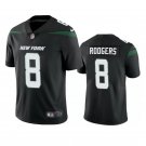 Men & Youth #8 Aaron Rodgers New York Jets Color Rush Limited Black Jersey