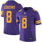 Men & Youth #8 Kirk Cousins Minnesota Vikings Color Rush Limited Purple Jersey
