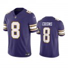 Men & Youth #8 Kirk Cousins Minnesota Vikings Color Rush Limited Purple Jersey__1743