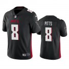 Men & Youth #8 Kyle Pitts Atlanta Falcons Color Rush Limited Black Jersey