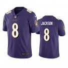 Men & Youth #8 Lamar Jackson Baltimore Ravens Color Rush Limited Purple Jersey__2533