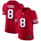 Men & Youth #8 Steve Young San Francisco 49ers Color Rush Vapor Limited Red Jersey
