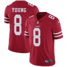 Men & Youth #8 Steve Young San Francisco 49ers Color Rush Vapor Limited Red Jersey__1720