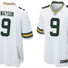 Men & Youth #9 Christian Watson Packers Vapor Limited White Jersey