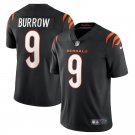 Men & Youth #9 Joe Burrow Cincinnati Bengals Color Rush Vapor Limited Black Stitched Jersey