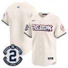 All Size New York Yankees Blank Cream The Bronx Graffiti V2 Baseball Jersey