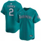 All Size Seattle Mariners Justin Turner Aqua Stitched Baseball Jersey
