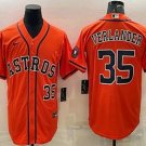 Any Size Astros Justin Verlander Cool Baseball Jersey orange