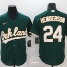 Any Size Athletics Rickey Henderson cool Base Jersey green