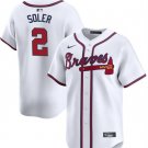 Any Size Atlanta Braves Jorge Soler White 2024 Home Limited Stitched Baseball Jersey