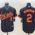 Any Size Baltimore Orioles Gunnar Henderson Black Cool Base Stitched Jersey