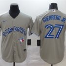 Any Size Blue Jays Vladimir Guerrero jr Cool Baseball Jersey Gray
