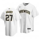 Any size Brewers willy adames cool base jersey white