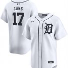 Any Size Detroit Tigers Jace Jung White 2024 Home Limited Stitched Baseball Jersey