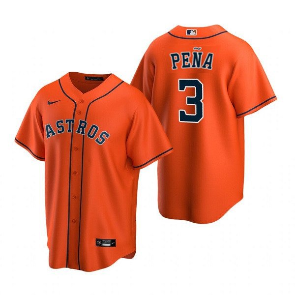 Any Size Houston Astros Jeremy Pena Cool Baseball Jersey Orange