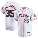 Any Size Houston Astros Justin Verlande White 2024 Home Baseball Jersey