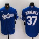 Any Size Los Angeles Dodgers Teoscar Hernandez 2024 Blue Stitched Baseball Jersey