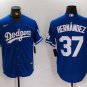 Any Size Los Angeles Dodgers Teoscar Hernandez 2024 Blue Stitched Baseball Jersey
