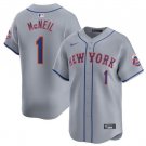 Any size Mets Jeff McNeil Away Cool Baseball Jersey Gray 2024