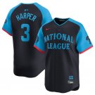 Any Size National League Bryce Harper Navy 2024 All-Star Limited Stitched Baseball Jersey