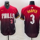 Any Size Philadelphia Phillies Bryce Harper Red 2024 City Cool Baseball Jersey
