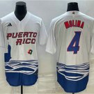Any Size Puerto Rico Baseball Carlos Correa 2023 White World Baseball Classic Jersey