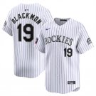 Any Size Rockies Charlie Blackmon 2024 Home Cool Base Jersey white
