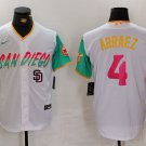 Any Size San Diego Padres Luis Arraez Logo White 2023 City Connect Jersey