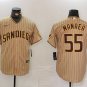 Any Size San Diego Padres Sean Manaea Khaki Cool Base Stitched Jersey