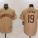 Any Size San Diego Padres Tony Gwynn Khaki Cool Base Stitched Jersey