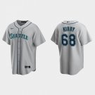 Any Size Seattle Mariners George Kirby Grey Alternate Cool Base Jersey