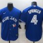 Any Size Toronto Blue Jays George Springer Cool Baseball Jersey Royal