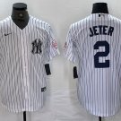 Any size Yankees Derek Jeter 2024 Cool Baseball Jersey White