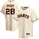 Custom size Giants Buster Posey cool base Jersey cream
