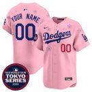 Dodgers ACTIVE PLAYER Custom Pink 2025 Tokyo Series Limited Jersey