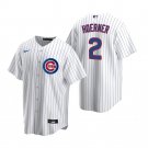 Men & Youth #2 Nico Hoerner Chicago Cubs White Home Cool Base Jersey