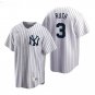 Men & Youth #3 Babe Ruth New York Yankees White Cooperstown Home Jersey