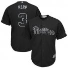 Men & Youth #3 Bryce Harper Philadelphia Phillies Weekend Black Jersey