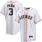 Men & Youth #3 Jeremy Peña Houston Astros White Home Cool Base Jersey