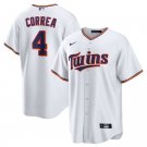 Men & Youth #4 Carlos Correa Minnesota Twins White Cool Base Jersey__1941