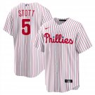 Men & Youth #5 Bryson Stott Philadelphia Phillies White Home Cool Base Jersey
