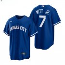 Men & Youth #7 Bobby Witt Jr Kansas City Royals Blue Alternate Cool Base Jersey