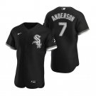Men & Youth #7 Tim Anderson Chicago White Sox Alternate Flex Base Black Jersey