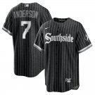 Men & Youth #7 Tim Anderson Chicago White Sox City Connect Black Jersey