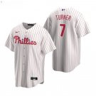 Men & Youth #7 Trea Turner Philadelphia Phillies White Home Cool Base Jersey