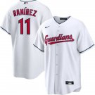 Men & Youth #11 José Ramírez Cleveland Guardians White Home Cool Base Jersey