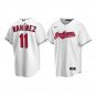 Men & Youth #11 Jose Ramirez Indians Cool Base White Home Jersey